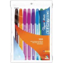 Caneta Paper Mate Kilometrica 100 Com 8Cores 8Un Caneta Paper Mate Kilometrica 100 Com 8Cores 8Un