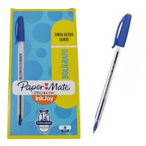 CANETA PAPERMATE INKJOY KM 100 1.0 MEDIA AZUL CX C/12 un