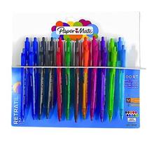 Caneta Papermate Km 100- Retrátil- 24 cores