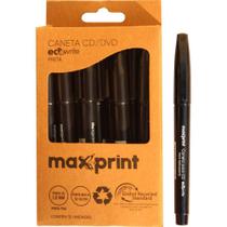 Caneta para CD 1.0MM Ecowrite CD/DVD Preta - Maxprint