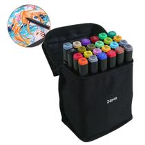 Caneta Para Colorir Touch Com 24 Cores Ponta Dupla Fina Grossa Caneta Para Colorir Touch Com 24 Cores Ponta Dupla Fina Grossa