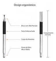 Caneta para desenhar Touch - Preto - Primezon