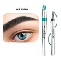 Caneta para sobrancelha fio aa fio preta - lua e neve