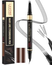 Caneta para Sobrancelhas LAVONE 2 em 1 Microblading Waterproof Black Caneta para Sobrancelhas LAVONE 2 em 1 Microblading Waterproof Black