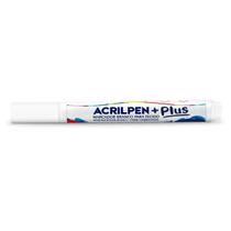 Caneta para Tecido Acrilpen 519 Branco - Acrilex Caneta para Tecido Acrilpen 519 Branco - Acrilex