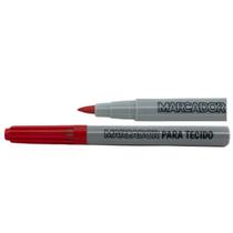 Caneta Para Tecido Permanente Blister Azul - Vermelho ou Preto 2mm Gramp Line
