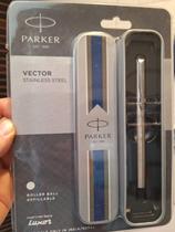 Caneta Parker Vector Gt Roller Ball Aço Inoxidável Prata Ponta Fina