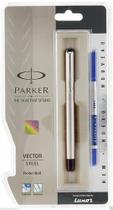 Caneta Parker Vector Roller Ball Aço Inox Stainless STEEL