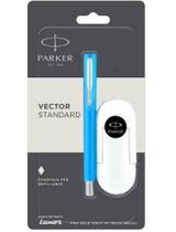 Caneta Parker Vector Tinteiro Trim Nib Aço Blister Original com Carga