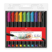 Caneta Pen Brush Faber-Castell Supersoft 10 Cores