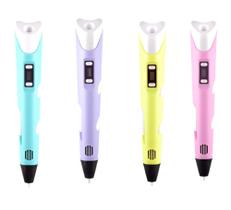 Caneta Pen Impressora 3d 3Filamentos Brinquedo Led Cores Variadas - UND - Coisaria
