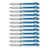 Caneta Pentel EnerGel Pearl 0,5mm Ponta Fina Tinta Azul Céu 12 unidades Caneta Pentel EnerGel Pearl 0,5mm Ponta Fina Tinta Azul Céu 12 unidades