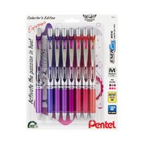 Caneta Pentel Energel RTX em gel líquido retrátil de 0,7 mm, pacote 8 Caneta Pentel Energel RTX em gel líquido retrátil de 0,7 mm, pacote 8