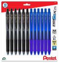 Caneta Pentel Energel X em gel líquido retrátil de 0,7 mm, pacote com 12 Caneta Pentel Energel X em gel líquido retrátil de 0,7 mm, pacote com 12