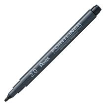 Caneta Pentel Pointliner 2.0 Chanfrada Preta Caneta Pentel Pointliner 2.0 Chanfrada Preta