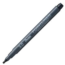 Caneta Pentel Pointliner 3.0 Chanfrada Preta Caneta Pentel Pointliner 3.0 Chanfrada Preta