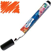 Caneta Permanente Acrilex para Tecido Acrilpen Laranja - 517