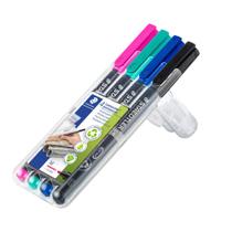 Caneta Permanente Staedtler Lumocolor 317 1.0mm Box 4 Cores