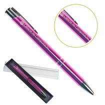 Caneta Personalizada Coloridas Cursos Metal Profissional Ciência da Computação