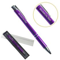 Caneta Personalizada Cursos Metal Profissional Coloridas Biomedicina Caneta Personalizada Cursos Metal Profissional Coloridas Biomedicina