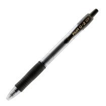 Caneta Pilot 0.7 G-2 gel preto retrátil