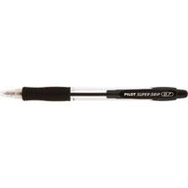 Caneta Pilot 0.7 super grip preto retrátil Caneta Pilot 0.7 super grip preto retrátil