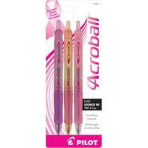 Caneta PILOT Acroball para a cura do câncer de mama, pacote com 3 Caneta PILOT Acroball para a cura do câncer de mama, pacote com 3