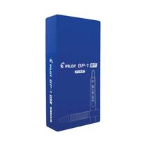 Caneta Pilot BP-1 Retrátil Fina Azul Caixa Com 12 Unidades