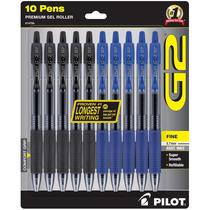 Caneta PILOT G2 Fine Point 0,7 mm recarregável e retrátil x10 Caneta PILOT G2 Fine Point 0,7 mm recarregável e retrátil x10