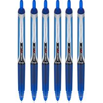 Caneta PILOT Precise V5, tinta azul retrátil de 0,5 mm, pacote com 6 Caneta PILOT Precise V5, tinta azul retrátil de 0,5 mm, pacote com 6