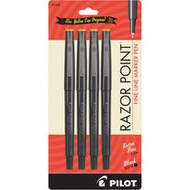 Caneta PILOT Razor Point Fine Line Marker Stick de 0,3 mm, pacote com 4