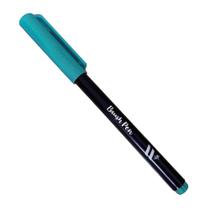 Caneta Pincel Brush Pen Azul Ciano Newpen