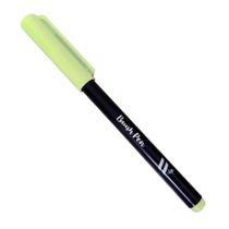 Caneta Pincel Brush Pen Verde Menta Pastel Newpen