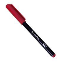 Caneta Pincel Brush Pen Vermelho Scarlet Newpen