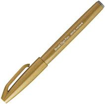 Caneta Pincel Brush Sign Pen Amarelo Ocre