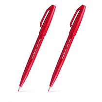 Caneta Pincel Brush Sign Pen Facilitação Visual Flipchart Quadro Apresentação Grupo Dinâmica Kit 2 Unidades -