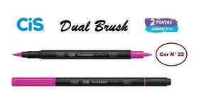 Caneta Pincel Cis Dual Brush Pen Aquarelável 22 Rosa