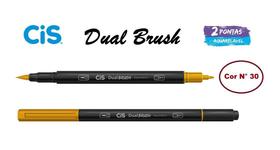 Caneta Pincel Cis Dual Brush Pen Aquarelável 30 Caramelo