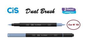 Caneta Pincel Cis Dual Brush Pen Aquarelável 52 Azul Celeste