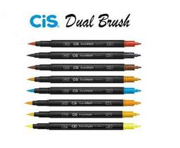 Caneta Pincel Dual Brush Pen Aquarelável Cis C/8 Cores!!!