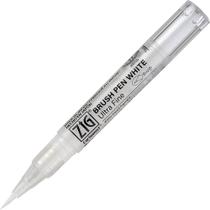 Caneta Pincel Flexível Ultra Fina Kuretake White