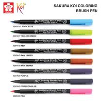 Caneta Pincel Koi Coloring Brush Sakura 8 Cores D Caneta Pincel Koi Coloring Brush Sakura 8 Cores D