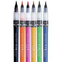 Caneta Pincel Kuretake Cambio Tambien Set B 06 Cores Caneta Pincel Kuretake Cambio Tambien Set B 06 Cores