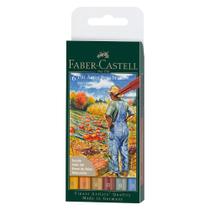 Caneta Pitt Artist Faber Castell Brush Harvest 6 Cores