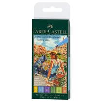 Caneta Pitt Artist Faber Castell Brush Summer Vibes 6 Cores