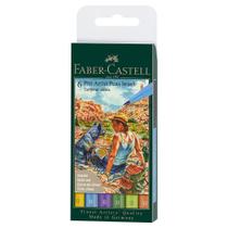 Caneta Pitt Artist Faber Castell Brush Summer Vibes 6 Cores Caneta Pitt Artist Faber Castell Brush Summer Vibes 6 Cores