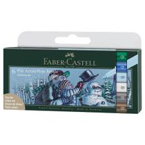 Caneta Pitt Artist Faber Castell Brush Winterlude 6 Cores Caneta Pitt Artist Faber Castell Brush Winterlude 6 Cores