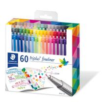 Caneta Ponta Fina Fineliner Triplus STAEDTLER 0.3mm 60 Cores Caneta Ponta Fina Fineliner Triplus STAEDTLER 0.3mm 60 Cores