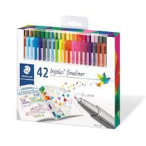 Caneta Ponta Fina Staedtler Triplus Fineliner 42 Cores