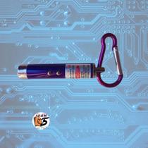 Caneta Ponteiro Laser 3 em 1 com Chaveiro Cores Variadas